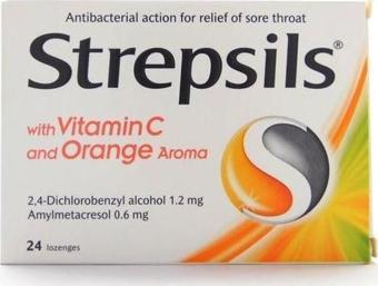 Strepsils C Vitaminli Portakal Aromalı 24 Adet