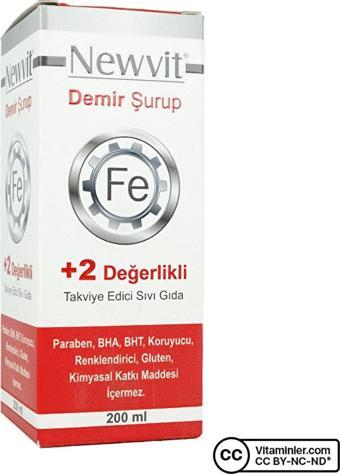 Newvit Demir Şurubu 200 Ml - Keçi Boynuzu