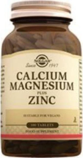 Solgar Calcium Magrnesium Plus Zinc 100 Tablet