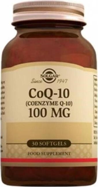 Solgar Coenzyme Q-10 100 Mgr 30 Kapsül Antioksidan