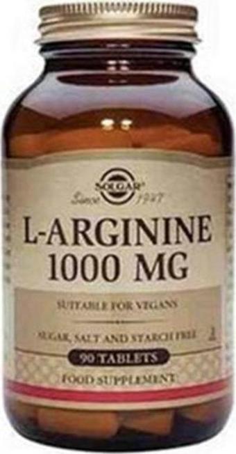 Solgar L – Arginine 1000 Mg 90 Kapsül