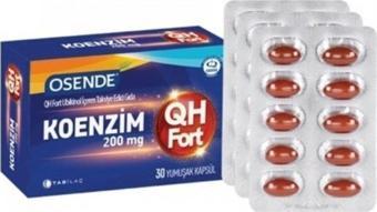 Osende Koenzim Qh Fort 30 Yumuşak Kapsül