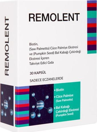 Remolent Biotin Cüce Palmiye Ekstresi Ve Bal Kabağı Çekirdeği Ekstresi İçeren Takviye Edici Gıda