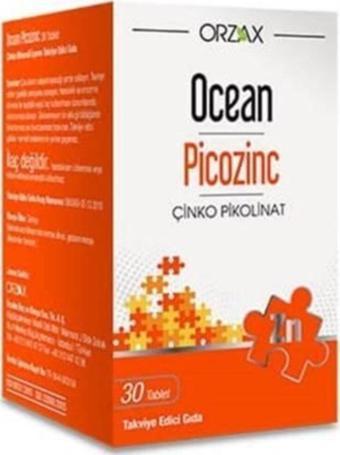 Orzax Picozinc Çinko 30 Tablet