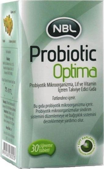 Nobel Probiotic Optima - 30 Çiğneme Tableti