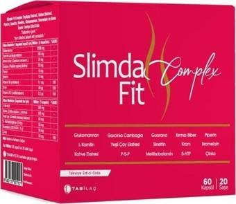 Tab Slimda Fit Complex 60 Kapsül 20 Saşe