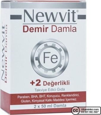 Newvit Demir Damla 2 Ad X 50 Ml Damla