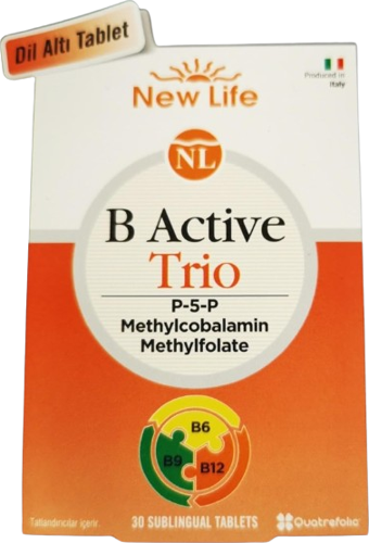 New Life B Active Trio Dil Altı 30 Tablet