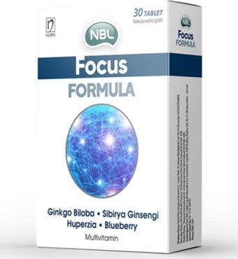 Nbl Focus Formula Çinko Ve grinko Biloba Içeren Tablet 30 Ad