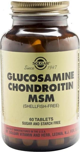 Solgar Glucosamin Chondroitin Msm 60 Tablet