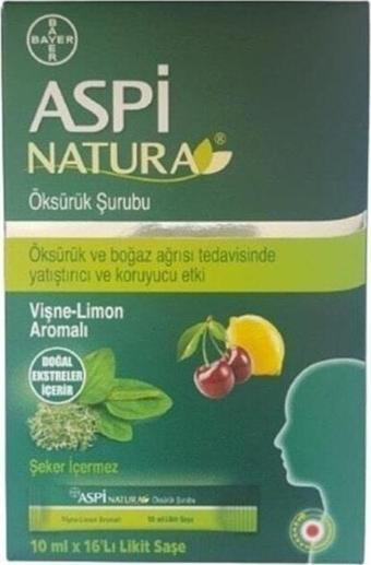 Bayer Aspi Natura10 Mlx16 Likit Saşe (Vişne-Limon Aromalı)