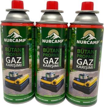 Nurcamp Bütan Propan Gaz Kartuşu 227Gr Kts227-3'Lü