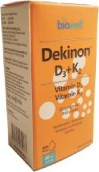 Biowell Dekinon D3K2 400 Damla