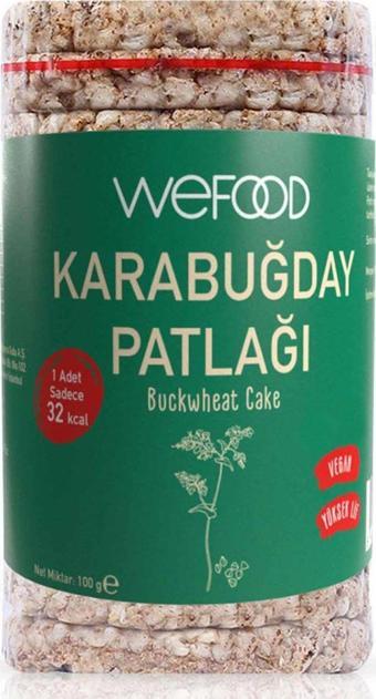 Wefood Karabuğday Patlağı 100 Gr 3'lü