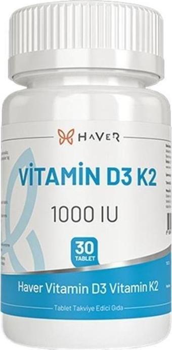 Haver Vitamin D3 K2 30 Tablet