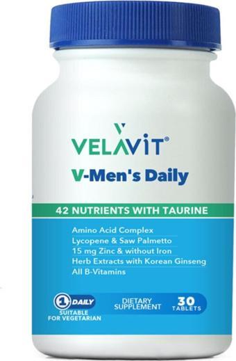 Velavit V-Mens Daily Takviye Edici Gıda 30 Tablet