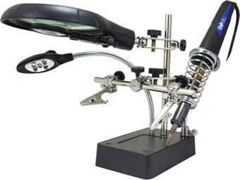 Powermaster Mg-16129C Büyüteçli Havya Standı