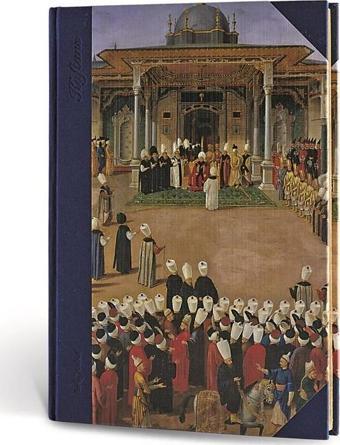LeColor Osmanlı Kaftan Journal Çizgili Tören Lacivert