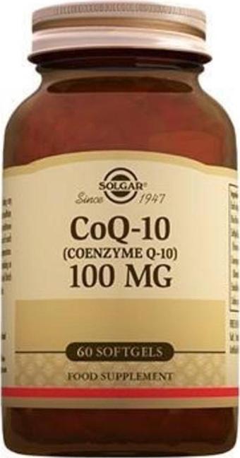 Solgar Coenzyme Q-10 100 Mgr 60 Kapsül Antioksidan