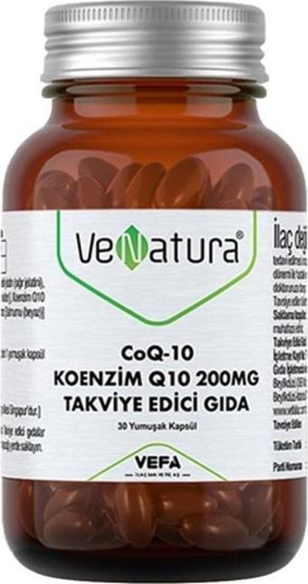 Venatura Koenzim Q10 200 Mgr 30 Yumuşak Kapsül