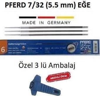 Pferd 7/32 (5.5mm) Motorlu Testere Eğesi Orta 3lü Paket