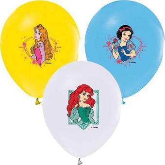 Balonevi Balon Prenses Baskılı Pastel Renk 4+1 100 LÜ 1930