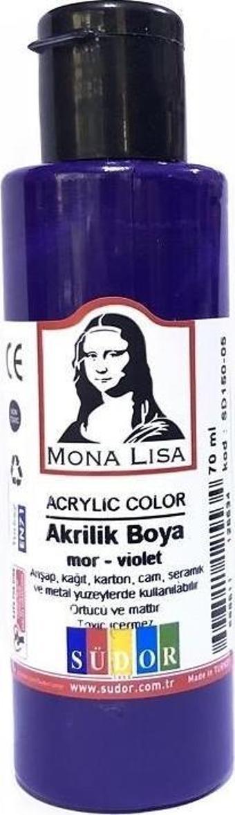 Monalisa Akrilik Boya 70 ML Mor Akrilik Boya (1 Adet)