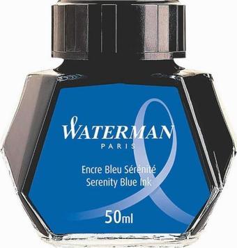 Waterman Dolma Kalem Mürekkebi Cam Şişede 50 ML Mavi Dolma Kalem Mürekkebi