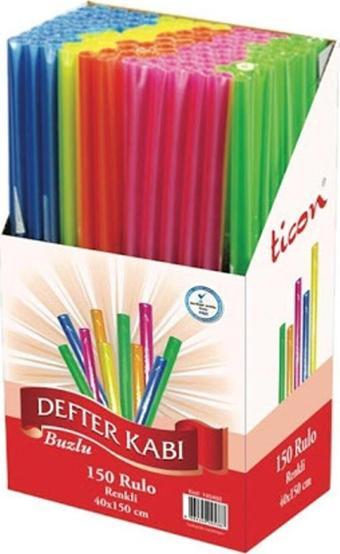 Ticon Rulo Defter Kabı Buzlu Karışık Renk (150 Adet)