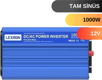 LEXRON 1000 W WATT 12V TAM SİNUS İNVERTER