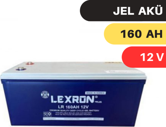 LEXRON 160A 12V JEL AKÜ ( 150A )