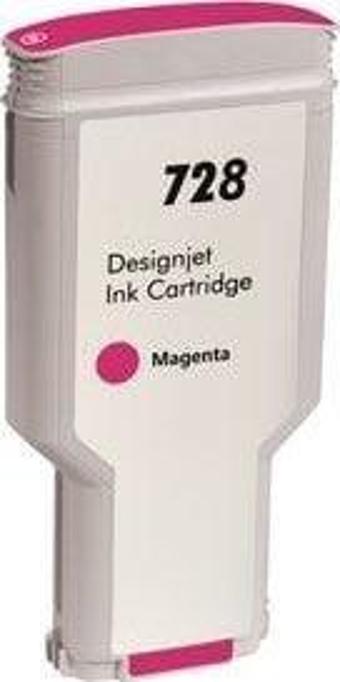 BK HP 728 Magenta Kırmızı 300ML Muadil Plotter Kartuşu F9K16A