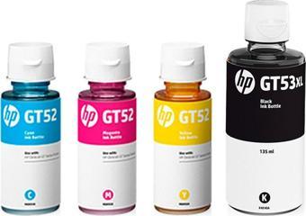 Photoink HP GT53XL -52 4 RENK ORJINAL MÜREKKEP KARTUŞU SETİ (4 ADET) HP Smart Tank 585