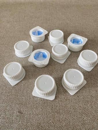 Kilitli Beyaz Plastik Kapak 29,5mm 10 Adet