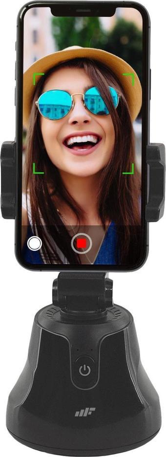 MF Product Fit N Joy 0547 360 Derece Yüz Takip Telefon Tutucu Smart Gimbal Siyah