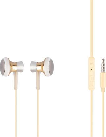 MF Product Acoustic 0153 Mikrofonlu Kablolu Kulakiçi Kulaklık Gold