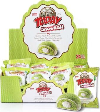 Today Snowball Antep Fıstık Aromalı Kek 35 Gr. 24 Adet (1 Kutu)