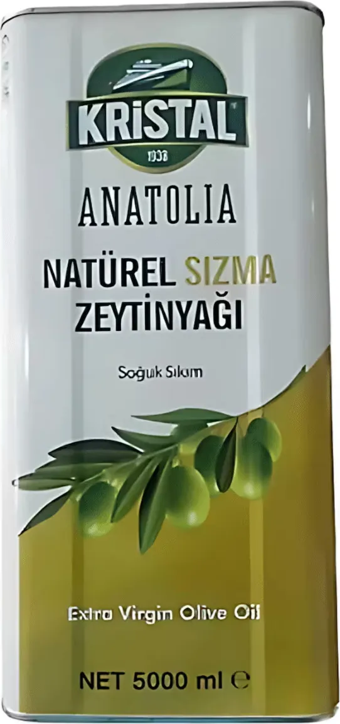 Kristal Anatolia Naturel Sızma Zeytinyağı 5 L