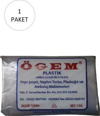 Bakkaliye Naylon Torba Üçlük 26x45 cm 1 kg 1 Paket (Takriben 135 Adet) - DRY8720-3264