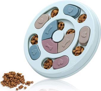 Tineke Kedi Oyuncağı Mama Bulmaca Yavaş Besleyici Köpek Gıda Dağıtıcı Yavaş Yeme Mavi