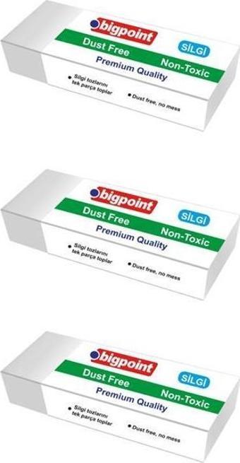 Bigpoint Dust Free Silgi Beyaz Orta Boy 3 lü