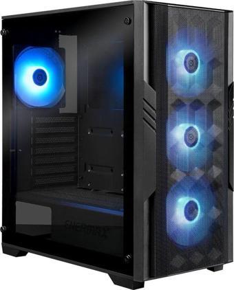 StarryFort SF60H ARGB Temperli Cam USB 3.0 Mid Tower ATX + MAXPRO III 600W Gaming Kasa