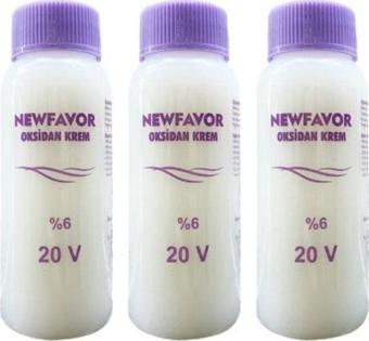 Mbb E-Ticaret 3 Adet Oksidan Krem Saç Boya Sıvısı 6'Lık 20 Volüme 60 Ml
