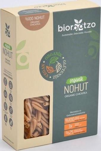 Biorootzo Organik Glütensiz ve Vegan Artizan Bronz Kalıp Nohut Casarecce 200 g