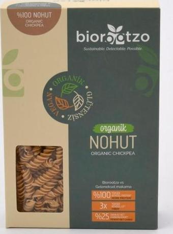 Biorootzo Organik Glütensiz ve Vegan Artizan Bronz Kalıp Nohut Fusilli 200 g