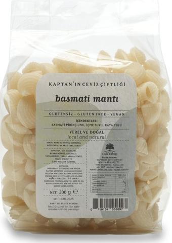 Glütensiz ve Vegan Basmati Pipe Rigate Mantı  (200 G)