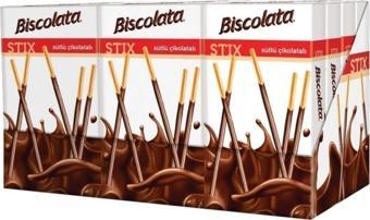 Biscolata Sütlü Çubuk Bisküvili Çikolata Kaplamalı Stıx 27,5 Gram X 16 Adet (Toplam 440 Gram)