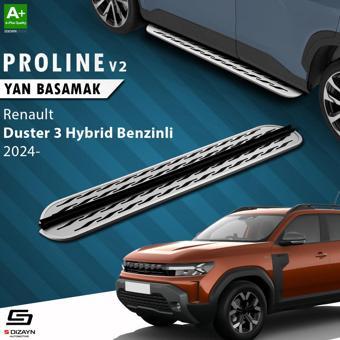 S-Dizayn Renault Duster 3 Hybrid Benzinli OEM Still Pro V2 Aluminyum Yan Basamak 183 Cm 2024 Üzeri A+ Kalite