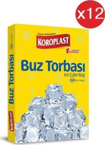 Koroplast Buz Torbası 196 Küp X12 Paket