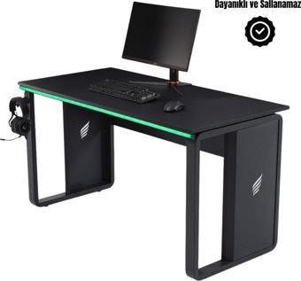 Stepgamer Amiral Rs7 Rgb Ledli Profesyonel Oyuncu Masası Siyah